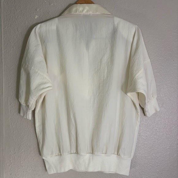 Regal Vtg Floral Embroidered Yoked Short Sleeve Top Dress Set Size Medium - Picture 4 of 9